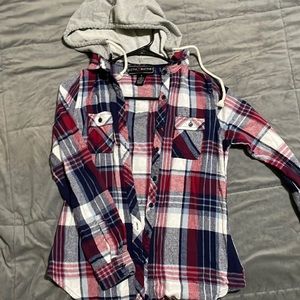 Flannel-Hoodie